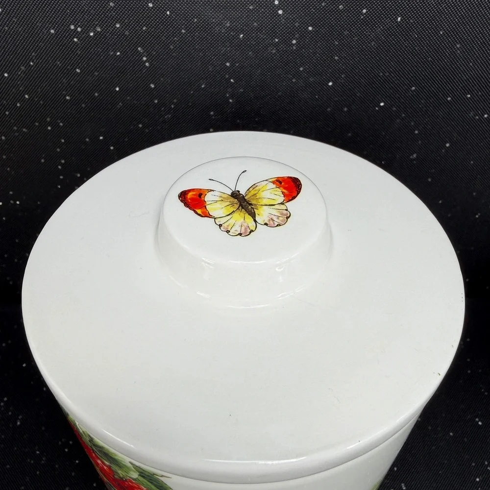 Zrike Brands Beatrix Potter Peter Rabbit Strawberry Ceramic Canister Jar 8in